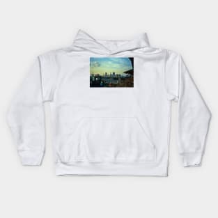 Atlanta Skyline from Turner Field Kids Hoodie